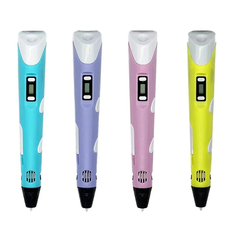 3D Printing Pen DIY Three-dimensional Painting Children Toys Fun Camouflage with Power Adapter PLA Filament New Style Gift