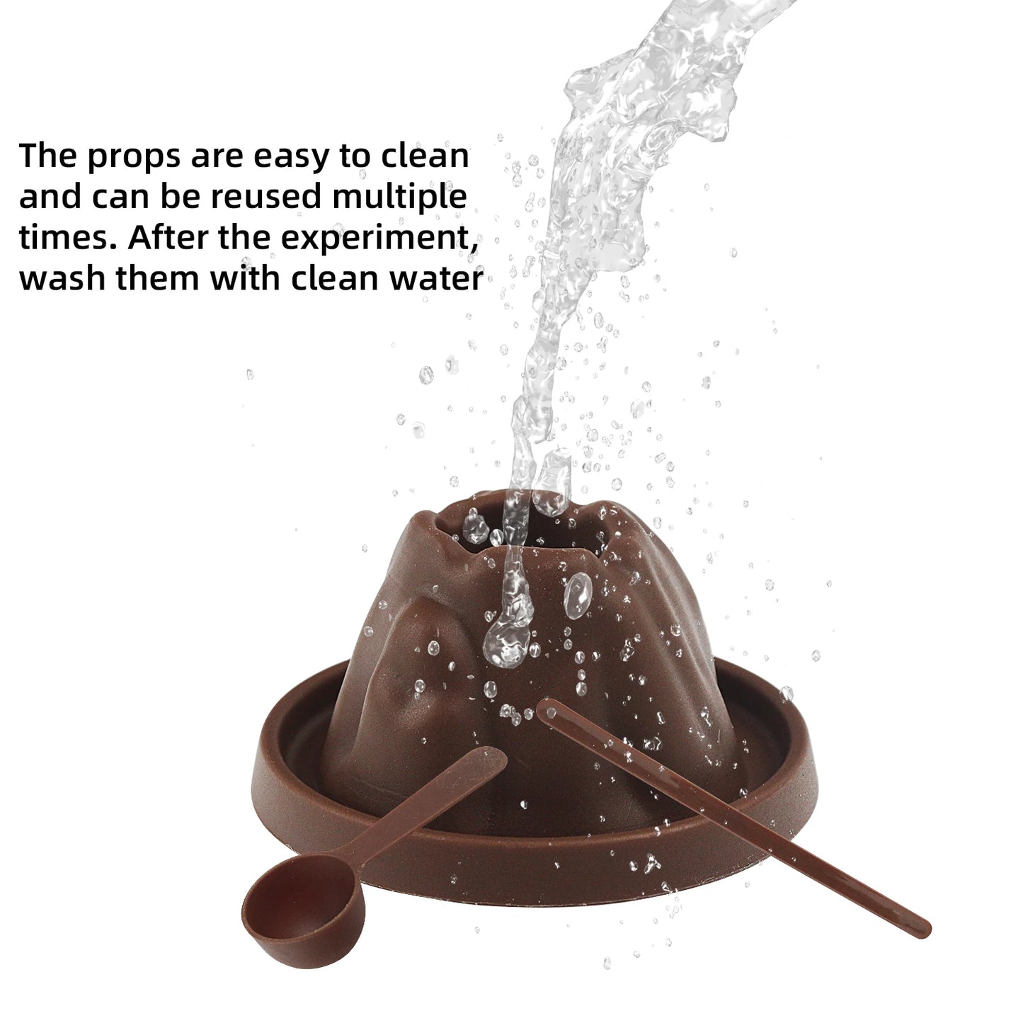 Volcano eruption DIY scientific experiment set, children's toy, snow mountain science and education small production