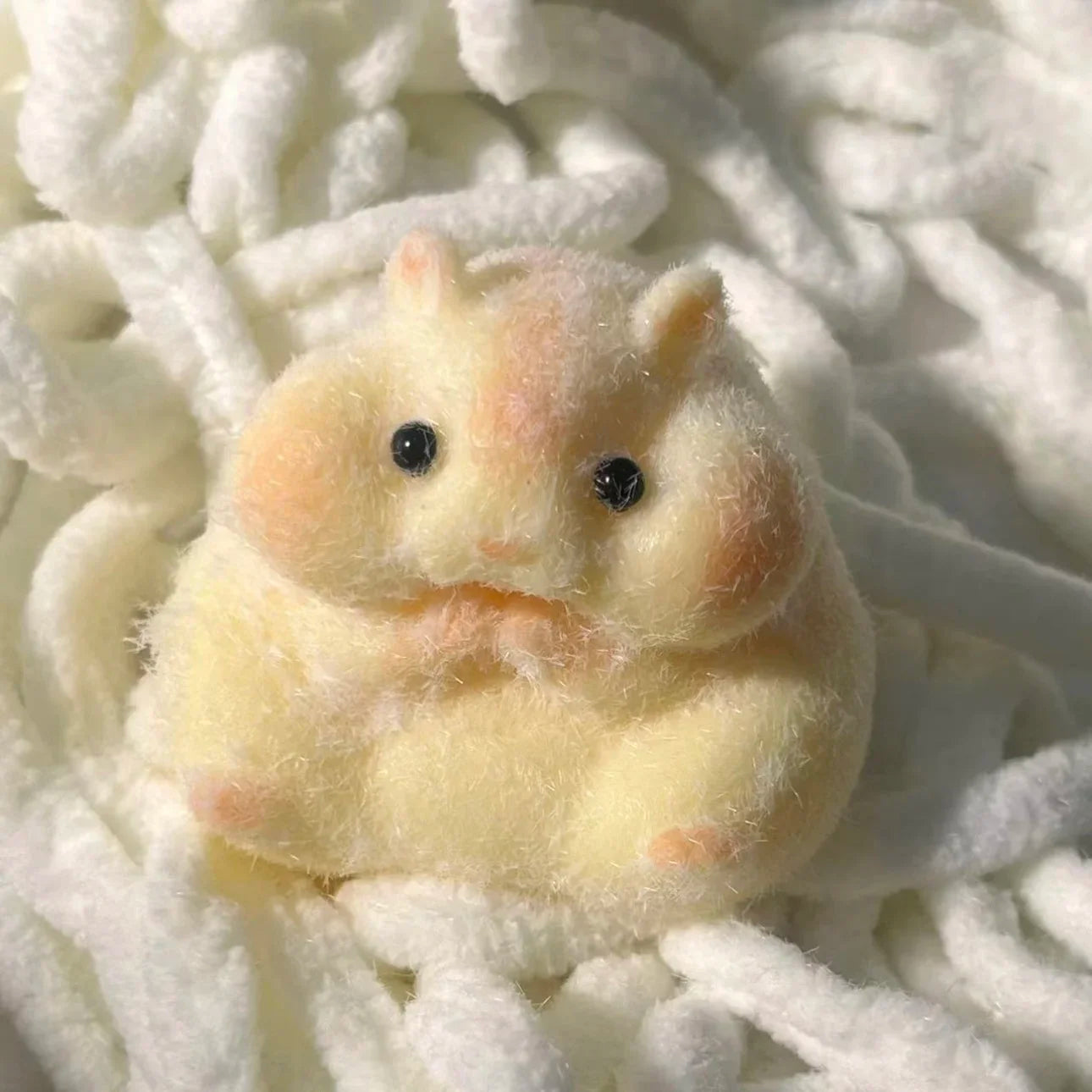 Taba Squishy Toy Mushy Silicone Mochi Toy Fuzzy Cute Hamster Handmade NEW Fidget Toy Relief Stress Relax Gift