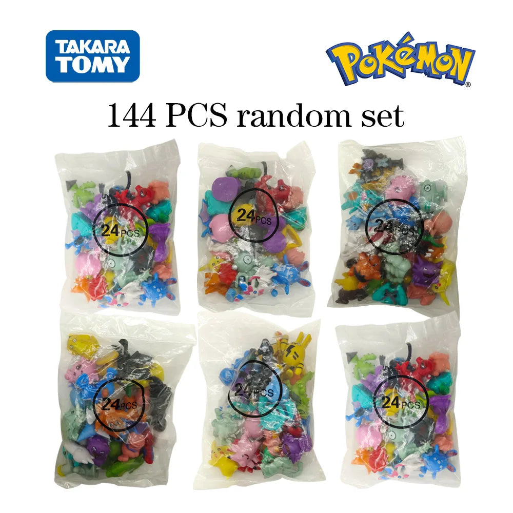 Pokemon Mini Figures 2-3CM Anime Action Pikachu