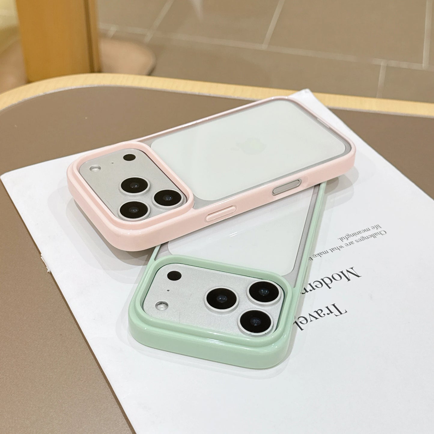 Candy Color Acrylic Hard Phone Case For iPhone 17 16 15 14 Plus 13 12 Pro Max Clear Silicone Soft Shell Shockproof Back Cover