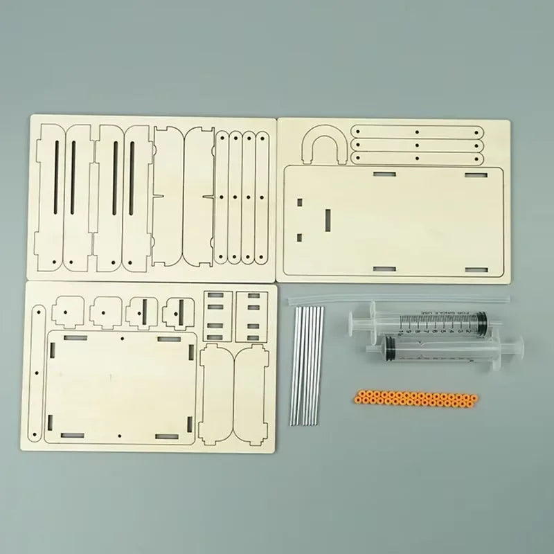 DIY Hydraulic Elevator Platform Model Children Technologia Science Toys Experimental Tool STEM Kit Learning Educational for Kids