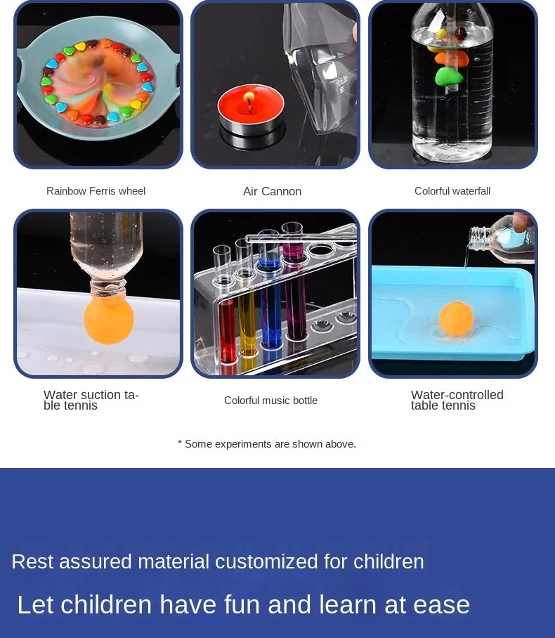 English Version Kids Science Laboratory Montessori Toys Chemical Experiments Kits Children Educational Science Popularization