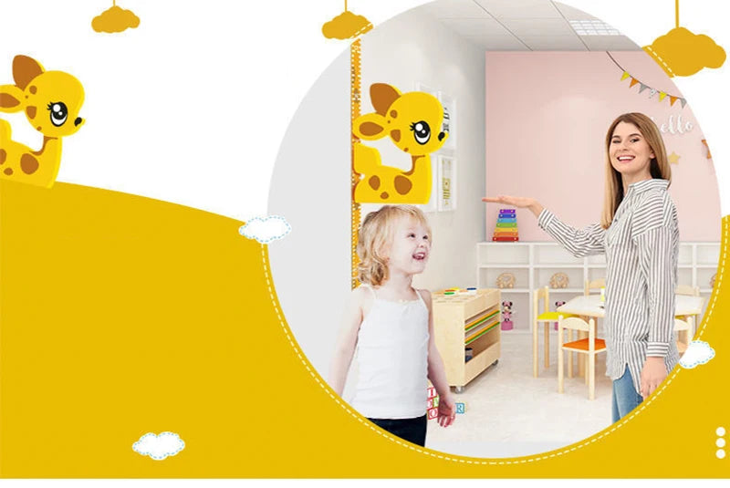 Removable 3d Three-dimensional Cartoon Height Stickers Self-adhesive Children's Magnetic Suction Baby Height Wall Stickers
