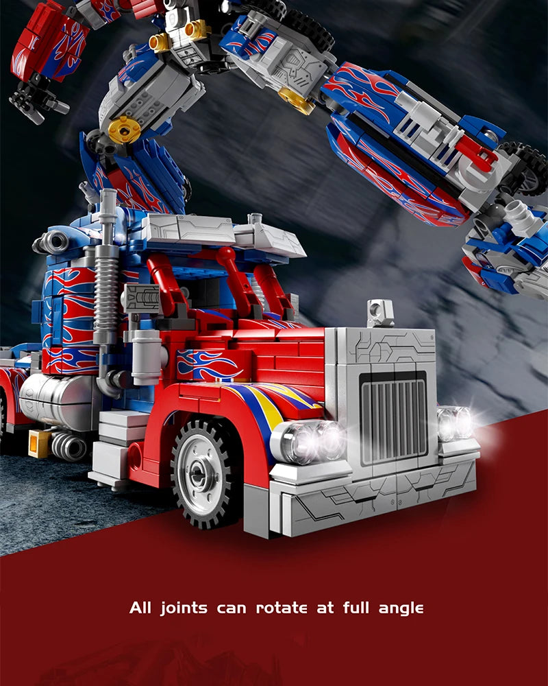 MOC Technology Movie 2 in 1 Deformation Transform Robot Model Building Blocks Bricks Toys Cars Birthday Gifts for Kids Children