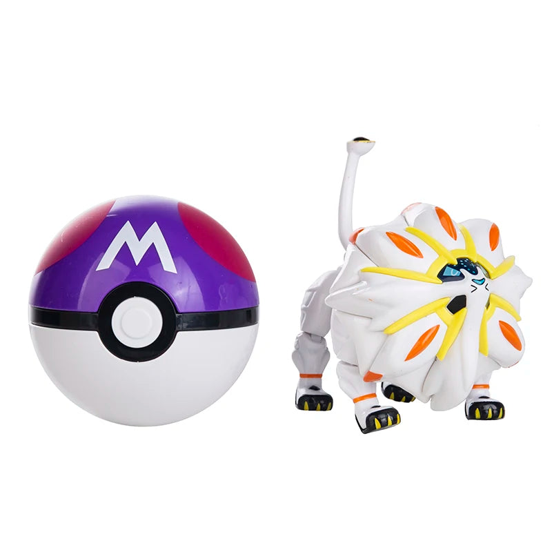 Pokemon Anime Figure Pikachu Mewtwo Charizard Genuine Box Pocket Monster Action Deformation Pokeball Toy Figures Model Gifts