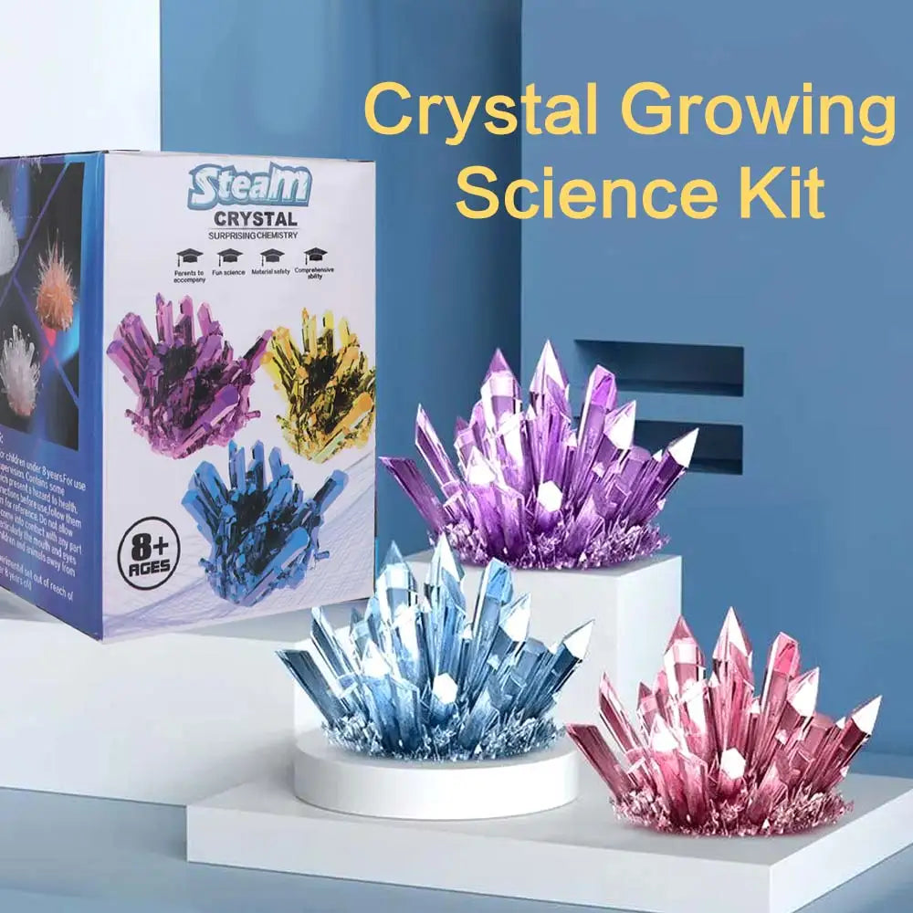 Grow a Crystal Crystal Growing Science Kit Colored Crystals Easy To Grow Science Experiments Toy Stirring Sticks DIY Craft