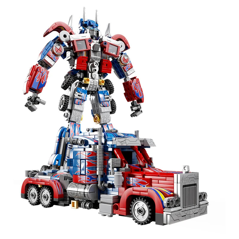 MOC Technology Movie 2 in 1 Deformation Transform Robot Model Building Blocks Bricks Toys Cars Birthday Gifts for Kids Children