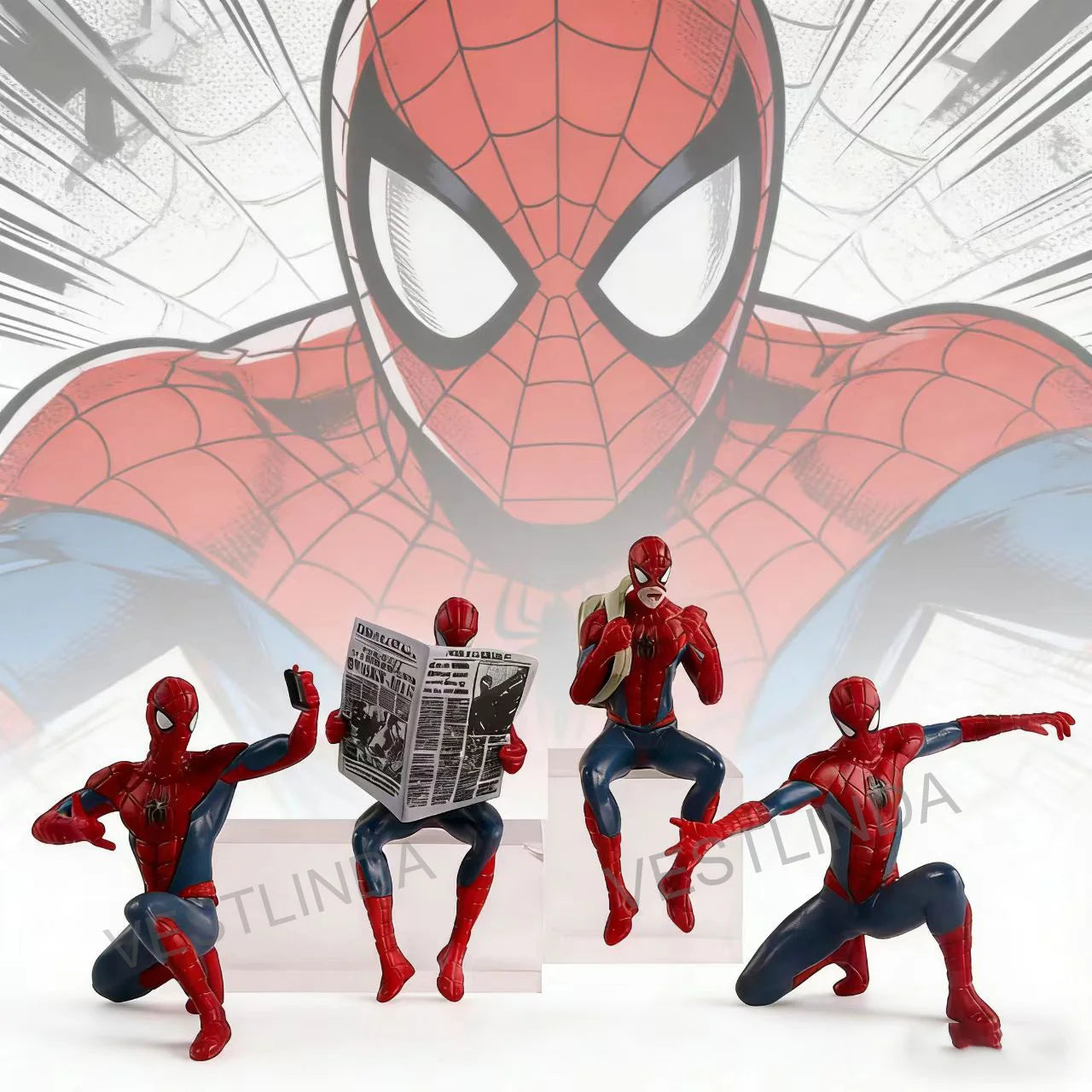 Superhero Spiderman Marvel Model Action Doll Mini Avengers Toy