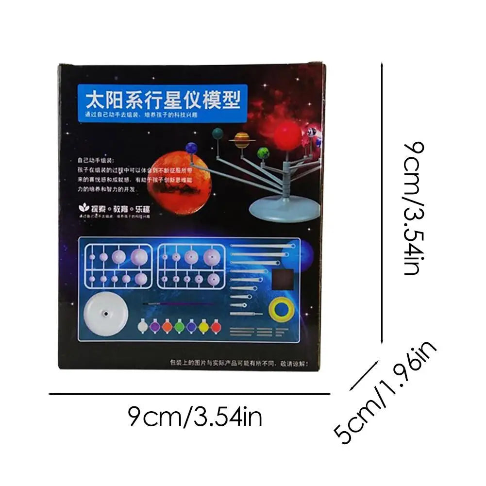 DIY Solar System Planetarium Model Kit 3D Eight Planets Science Project Educational Astronomy Toy for Kids Space Learning Gift