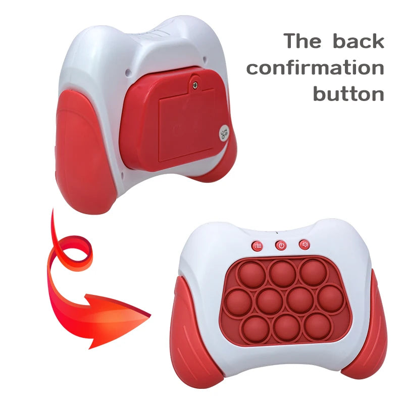 Electronic Pop Quick Push Bubble Game Machine Children's Cartoon Fun Stress Relief Toy Boys and Girls Halloween Gifts