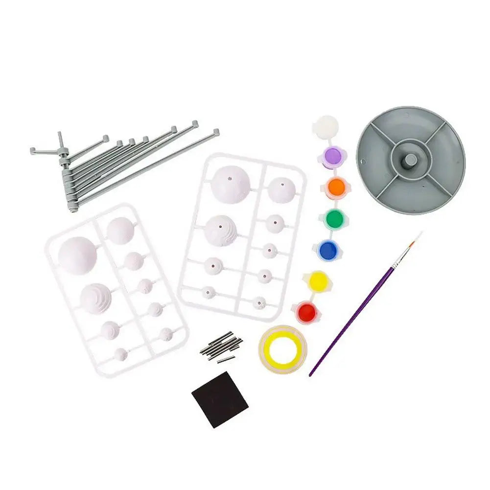 DIY Solar System Planetarium Model Kit 3D Eight Planets Science Project Educational Astronomy Toy for Kids Space Learning Gift