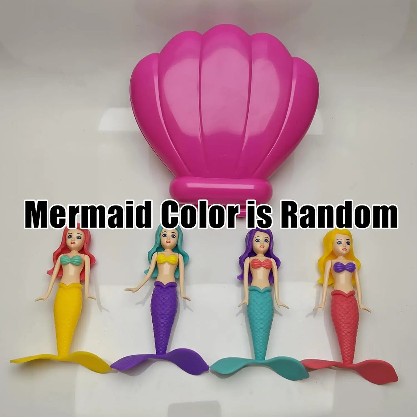 Mermaid Pool Toy Shell Funny Spin Princess Floats Summer Swimming Water Toys Magical Floating Shell Gifts Bath Toys Toddler Toys