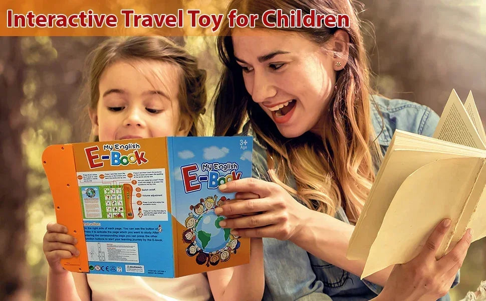Interactive E-book Children ABC Smart Electronic Educational Reading Talking Interactive Language English Story Board Books