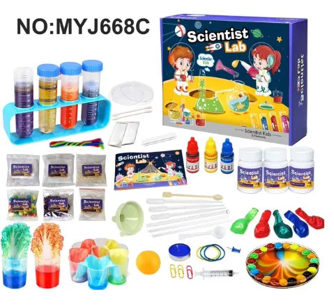 English Version Kids Science Laboratory Montessori Toys Chemical Experiments Kits Children Educational Science Popularization