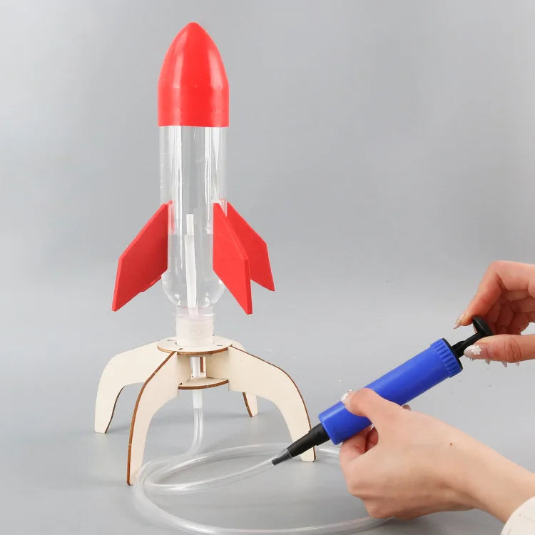 DIY Water Rocket Launcher Kit STEM Educational Science Experiment Outdoor Water Play Toy for Kids Physics Learning and Gifts