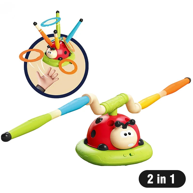 3-In-1 Kid Skipping Rope Machine Ferrule Game Adjustable Sport Machine Somatosensory Training Toy Indoor Outdoor Sport Equipment