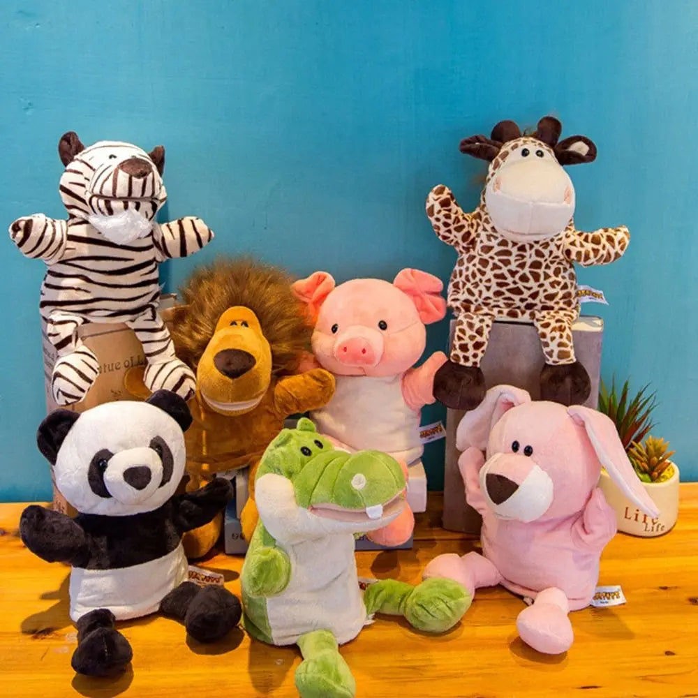 Game Glove Stuffed Animals Cartoon  Toys  Hand  Animal Hand Puppet Kindergarten Story Props Children Puppets