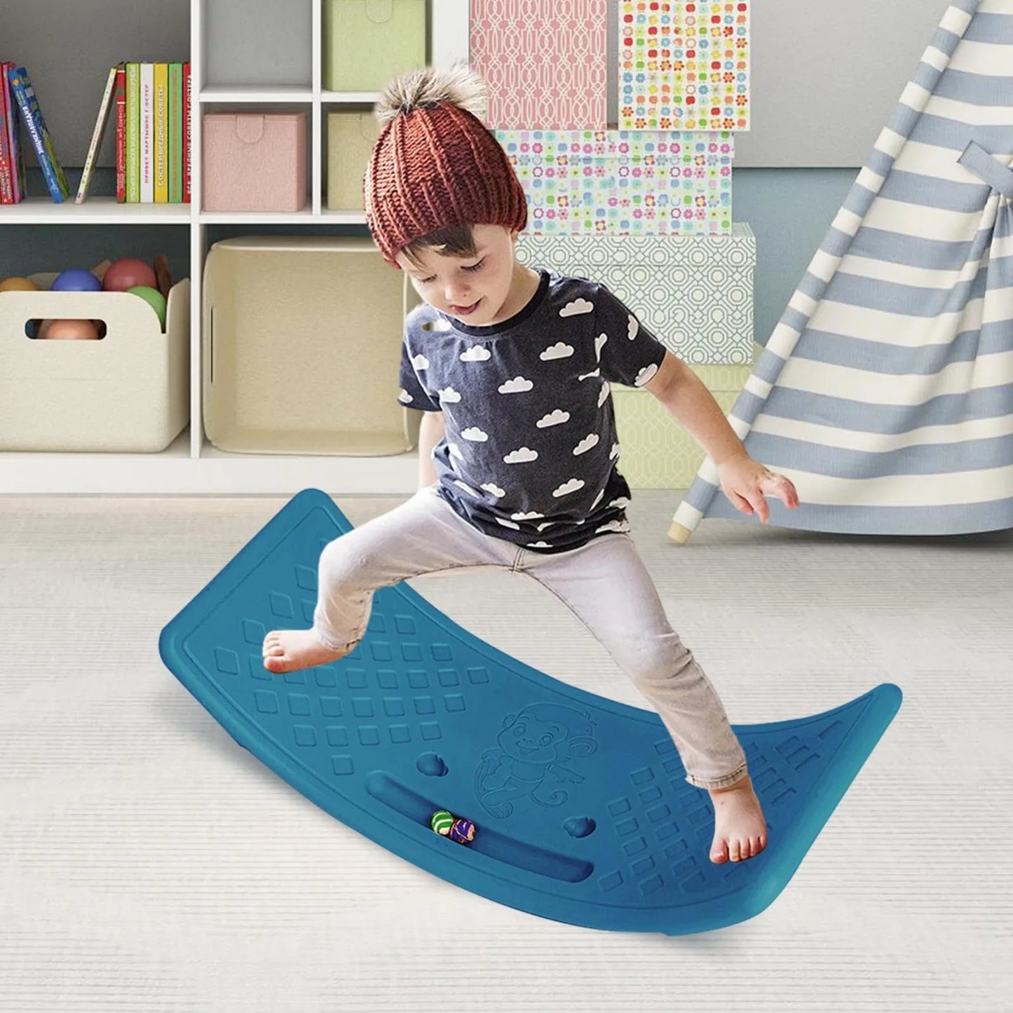 Balance Board - Wobble Board - Balance Board Kids - Sensory Training Balance Seesaw Balance Training Equipment For Boys, Girls