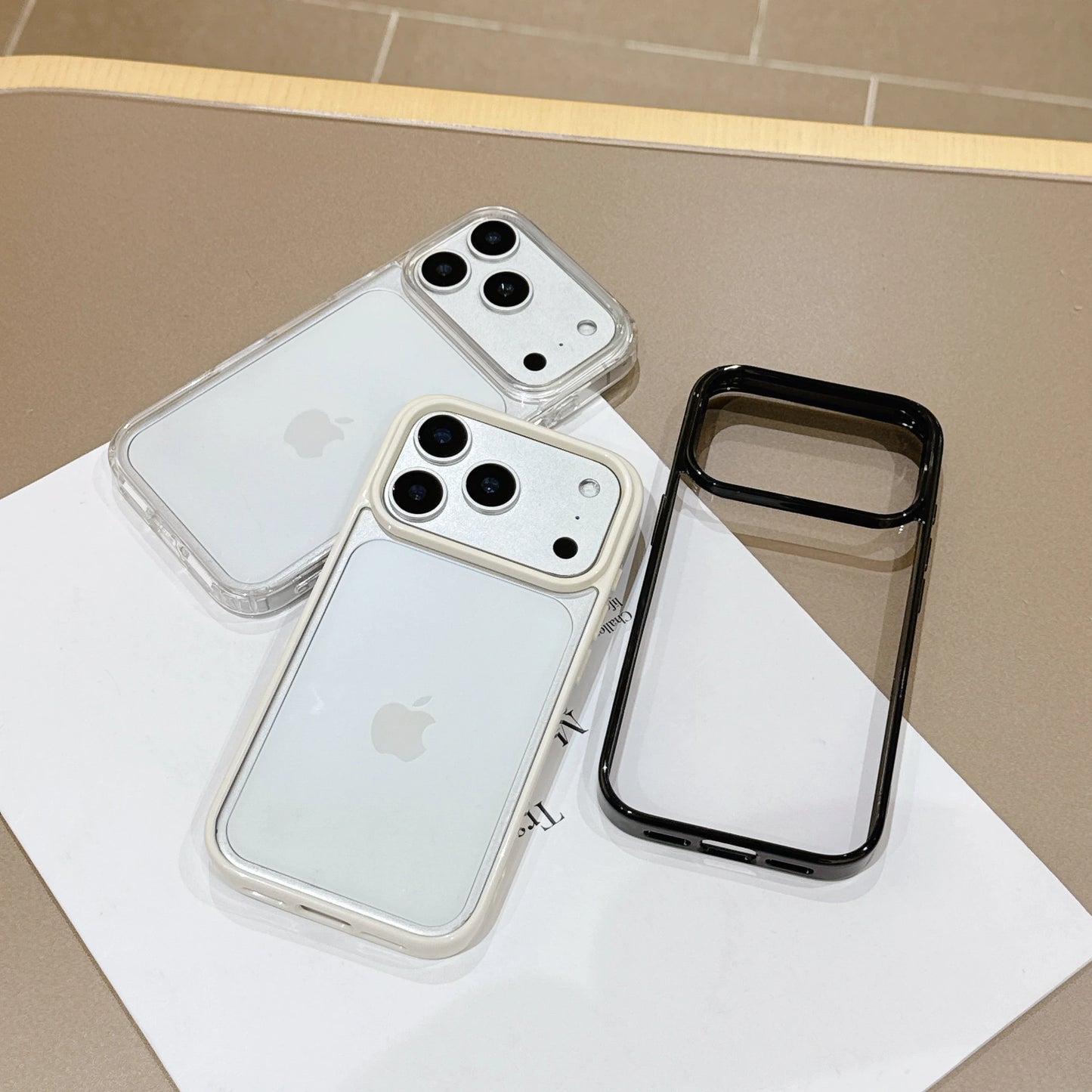 Candy Color Acrylic Hard Phone Case For iPhone 17 16 15 14 Plus 13 12 Pro Max Clear Silicone Soft Shell Shockproof Back Cover