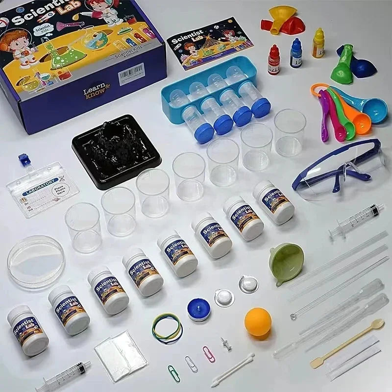English Version Kids Science Laboratory Montessori Toys Chemical Experiments Kits Children Educational Science Popularization