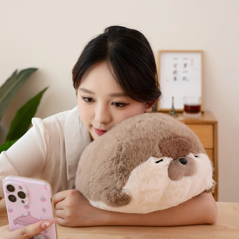 Stuffed Seal Sea Lion Plush Toy Cartoon Animal Sea Otter Soft Doll Sleeping Pillow Sofa Cushion Cute Christmas Birthday Gift