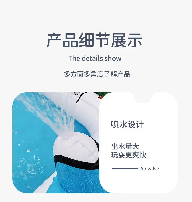 Children Play Sprinkler Pad Summer Beach Inflatable Spray Mat Outdoor Game Toy Garden Lawn Swimming Pool Mat Bathtub for Kids