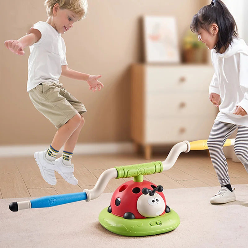 3-In-1 Kid Skipping Rope Machine Ferrule Game Adjustable Sport Machine Somatosensory Training Toy Indoor Outdoor Sport Equipment