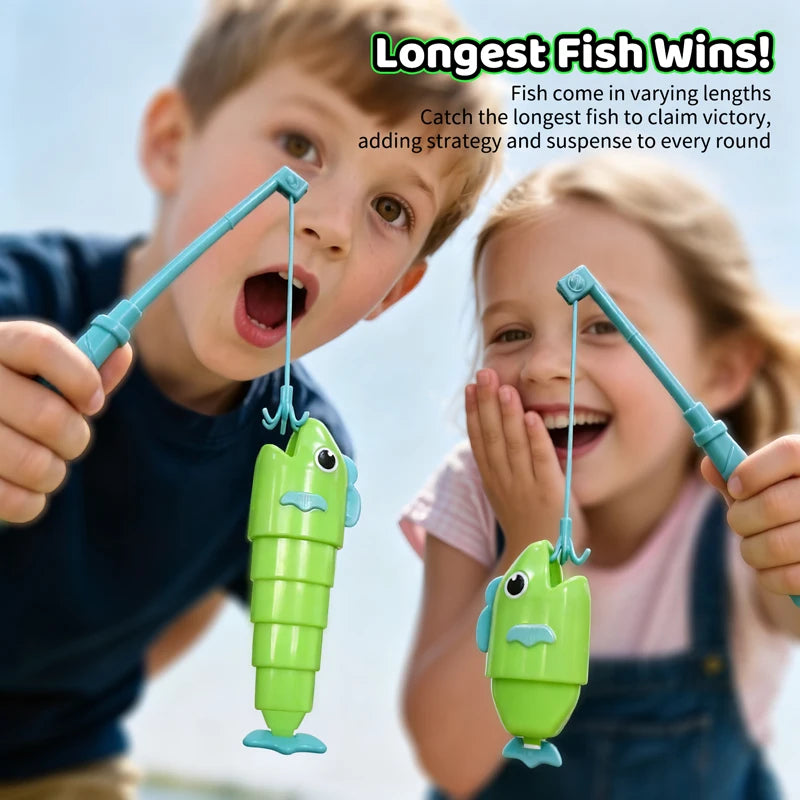 Fishing Master Extendable Fishing Battle Game Parent-Child Interactive Montessori Fine Motor Skills Educational Toy for Kids