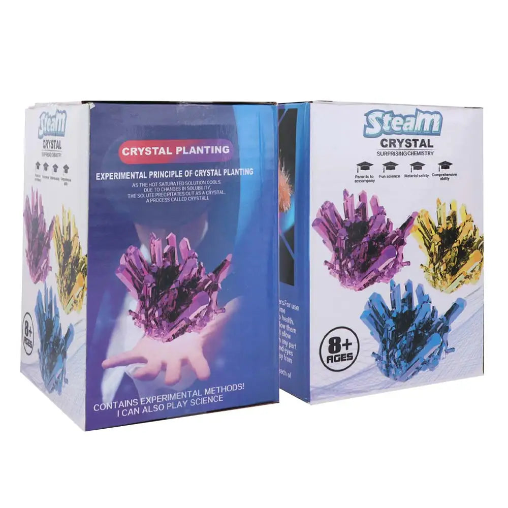 Grow a Crystal Crystal Growing Science Kit Colored Crystals Easy To Grow Science Experiments Toy Stirring Sticks DIY Craft