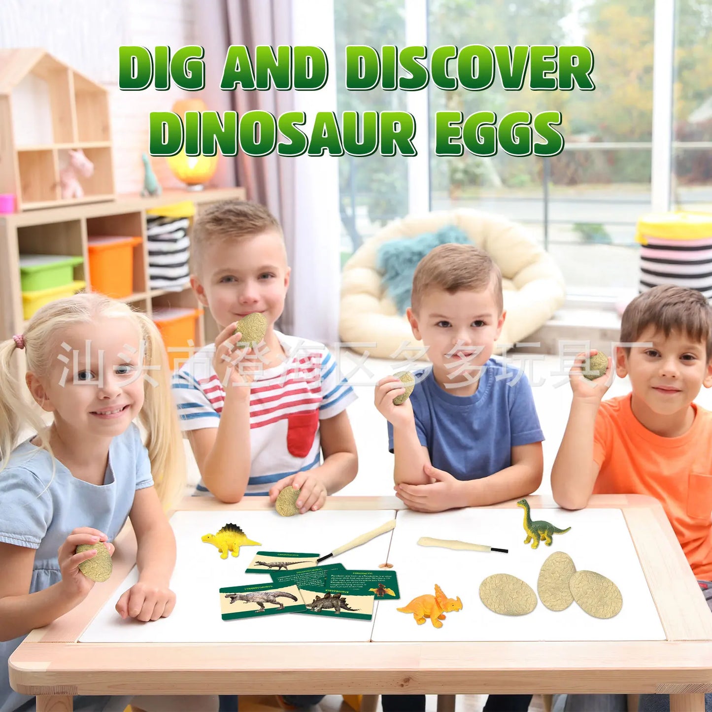 Dinosaur Egg Excavation Dig Kit for Kids STEM Learning Toy Realistic Dinosaur Model Educational DIY Science Activity