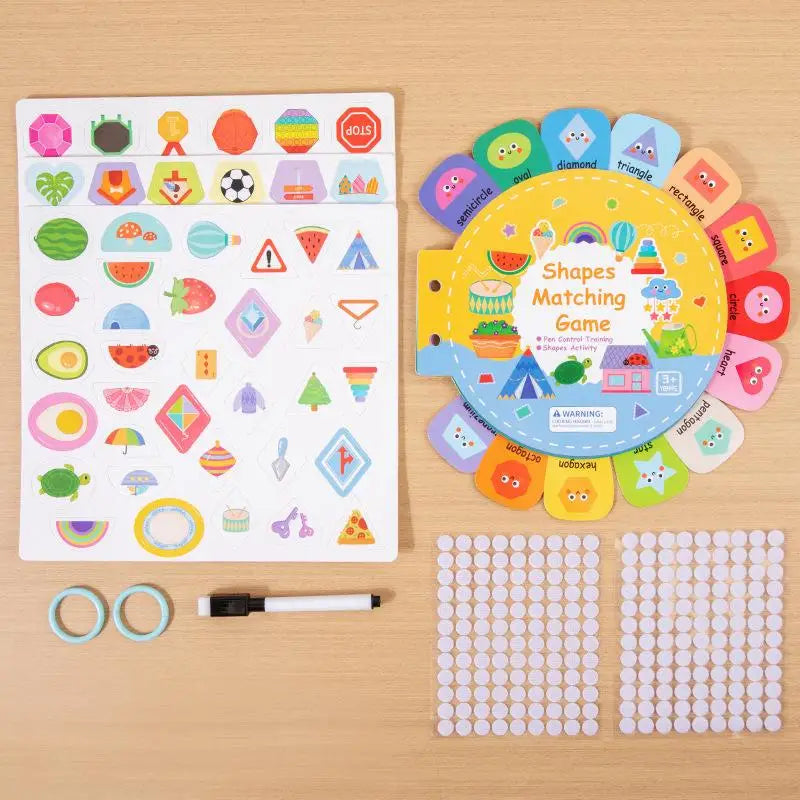 Interactive Activity Book Quiet Book Alphabet Stickers for Kids Brain Development