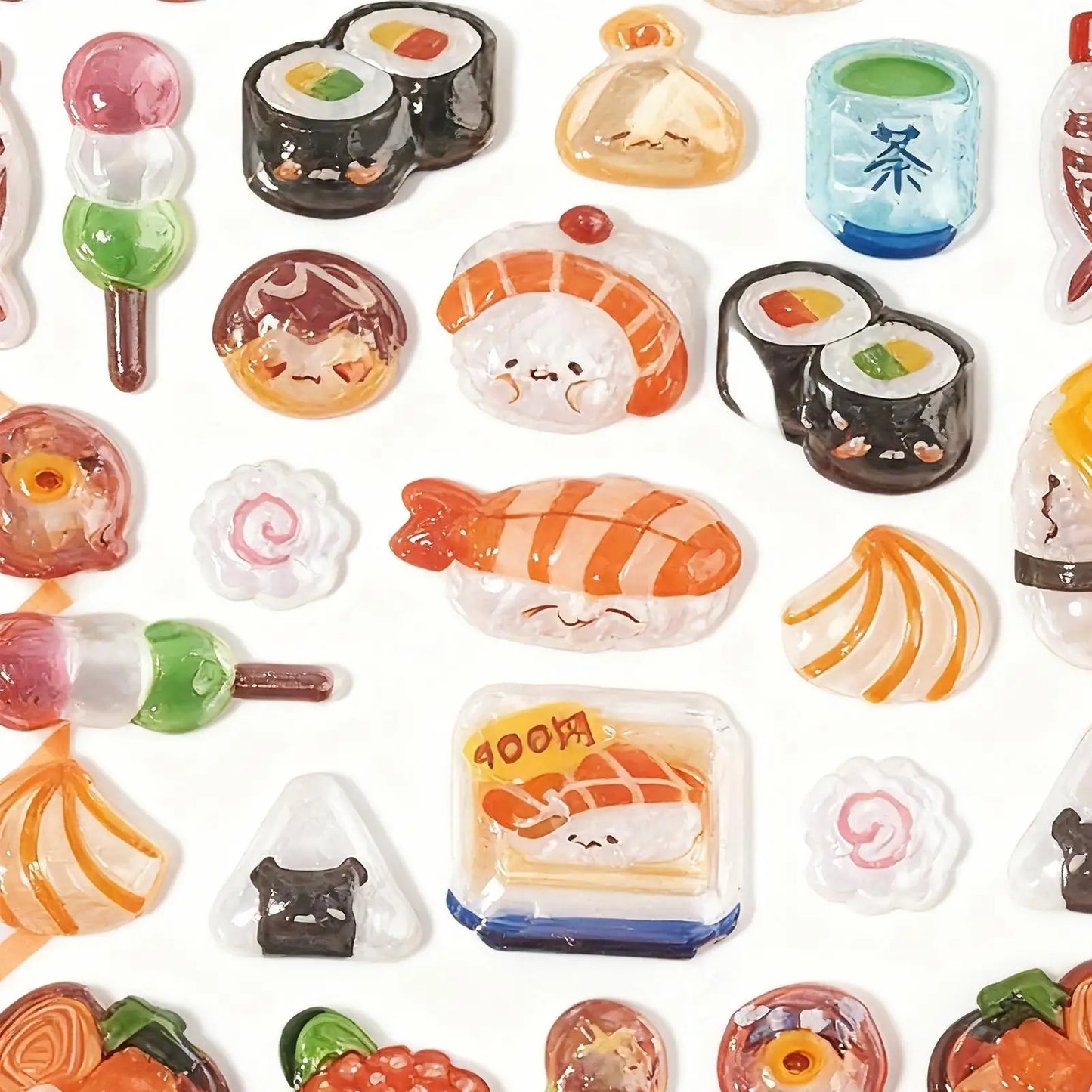 3D Stickers for Kids Cartoon Adhesive Decals Foods Theme 3D Puff Sticker for Laptops Phone Case Party Birthday Classroom Reward