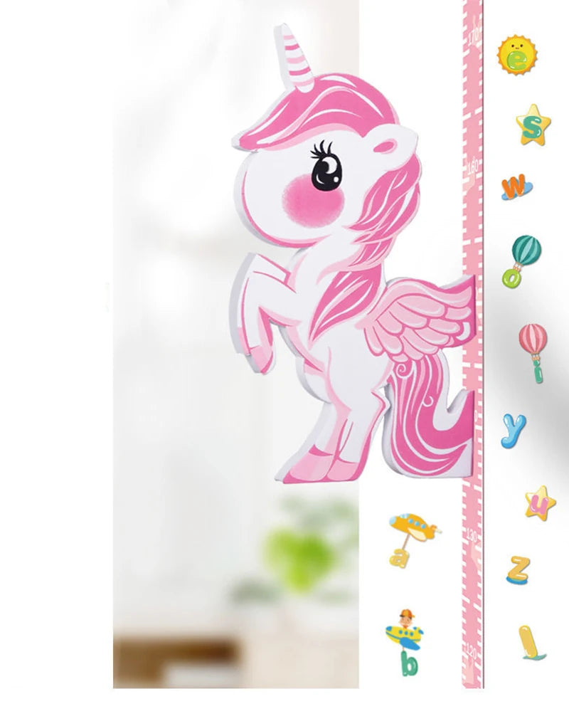 Removable 3d Three-dimensional Cartoon Height Stickers Self-adhesive Children's Magnetic Suction Baby Height Wall Stickers