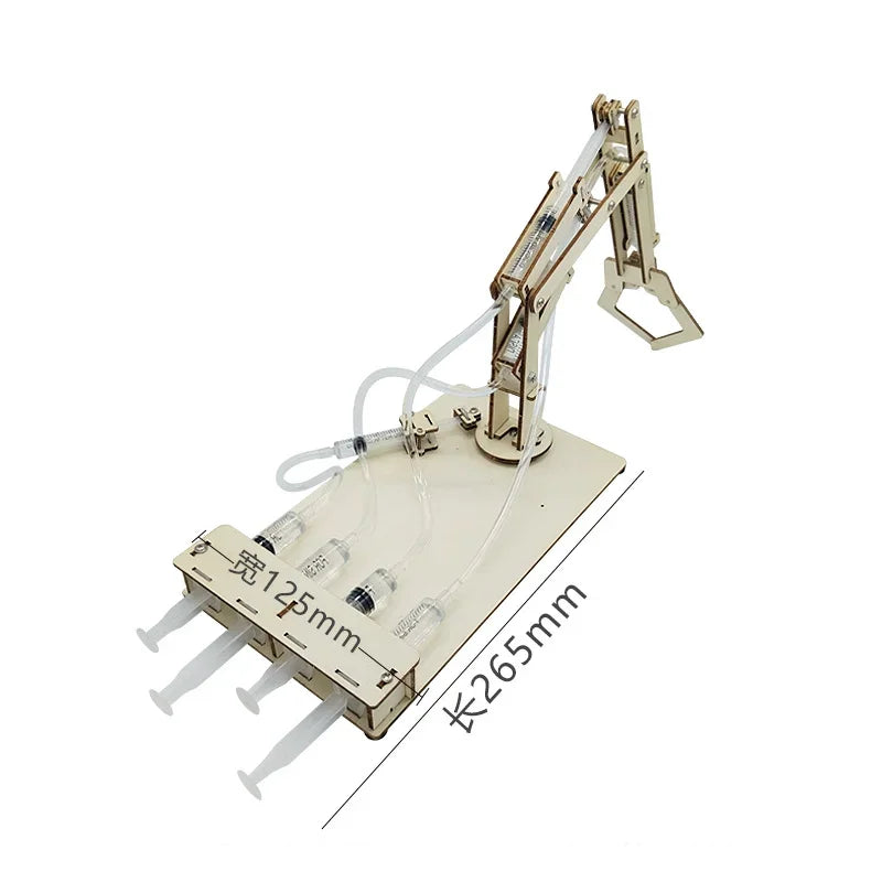 DIY Hydraulic Mechanical Arm Model Technology Physics Science Toys Experimental Tool Kit Learning Educational Toy School Supply