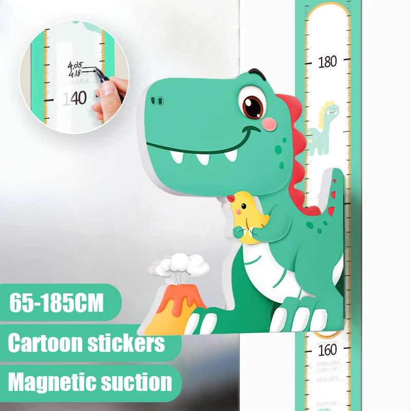 Removable 3d Three-dimensional Cartoon Height Stickers Self-adhesive Children's Magnetic Suction Baby Height Wall Stickers