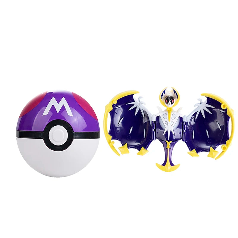Pokemon Anime Figure Pikachu Mewtwo Charizard Genuine Box Pocket Monster Action Deformation Pokeball Toy Figures Model Gifts