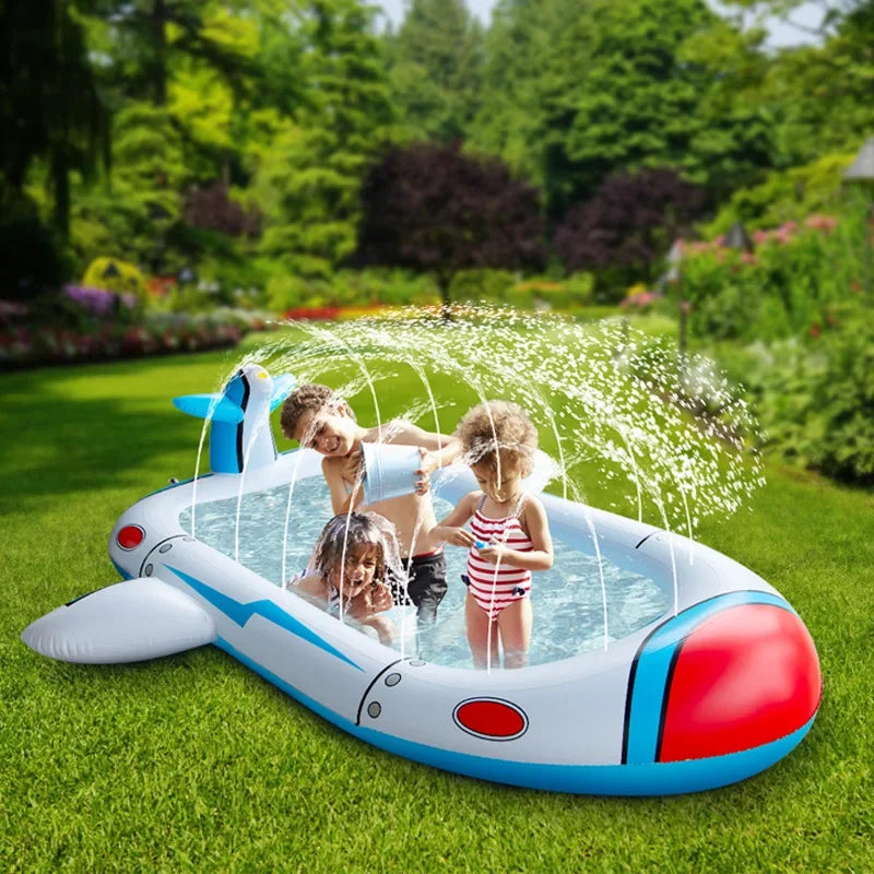 Children Play Sprinkler Pad Summer Beach Inflatable Spray Mat Outdoor Game Toy Garden Lawn Swimming Pool Mat Bathtub for Kids