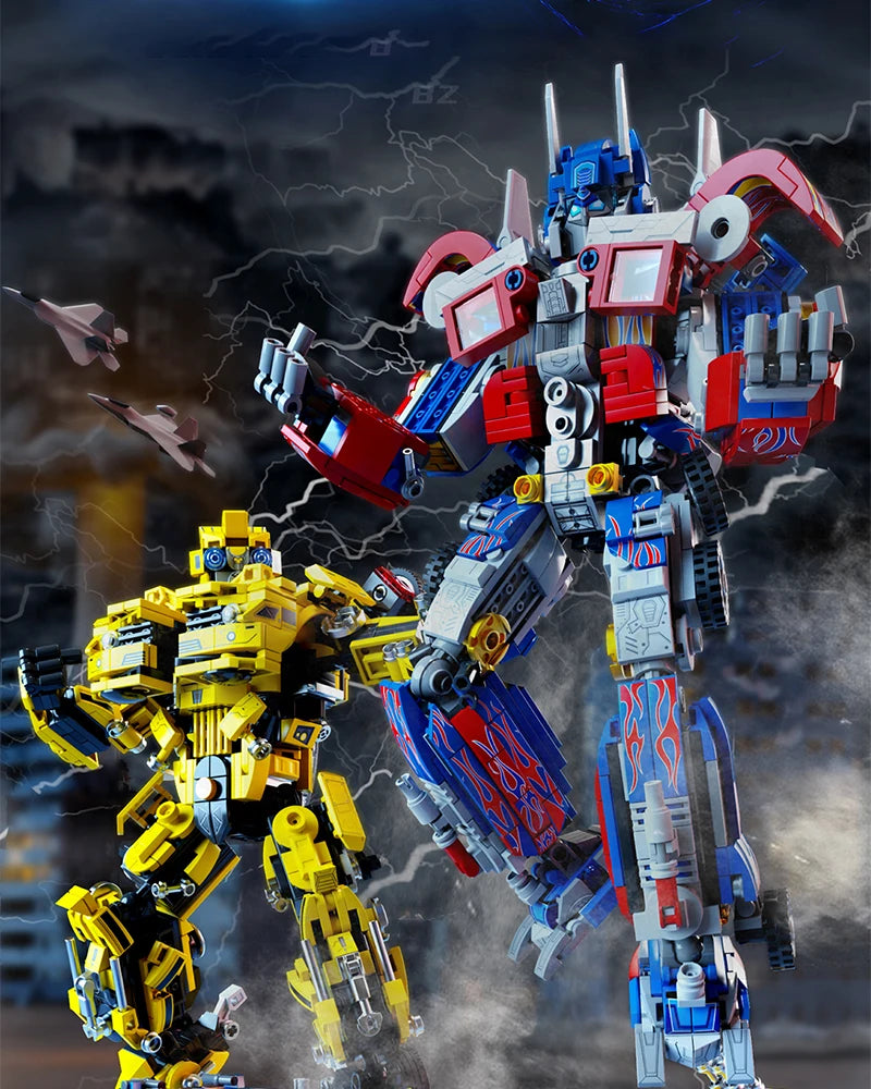MOC Technology Movie 2 in 1 Deformation Transform Robot Model Building Blocks Bricks Toys Cars Birthday Gifts for Kids Children