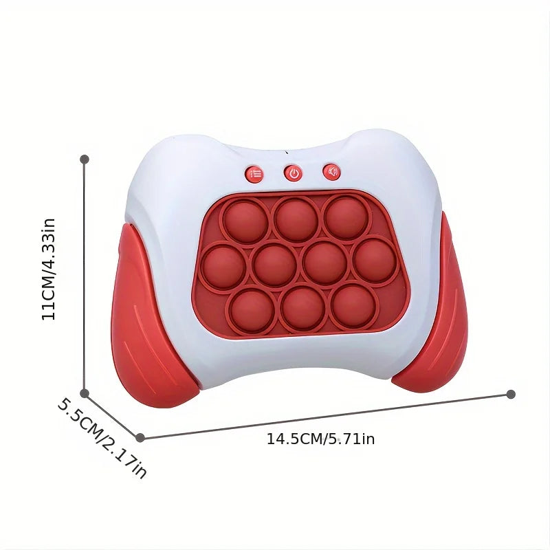 Electronic Pop Quick Push Bubble Game Machine Children's Cartoon Fun Stress Relief Toy Boys and Girls Halloween Gifts