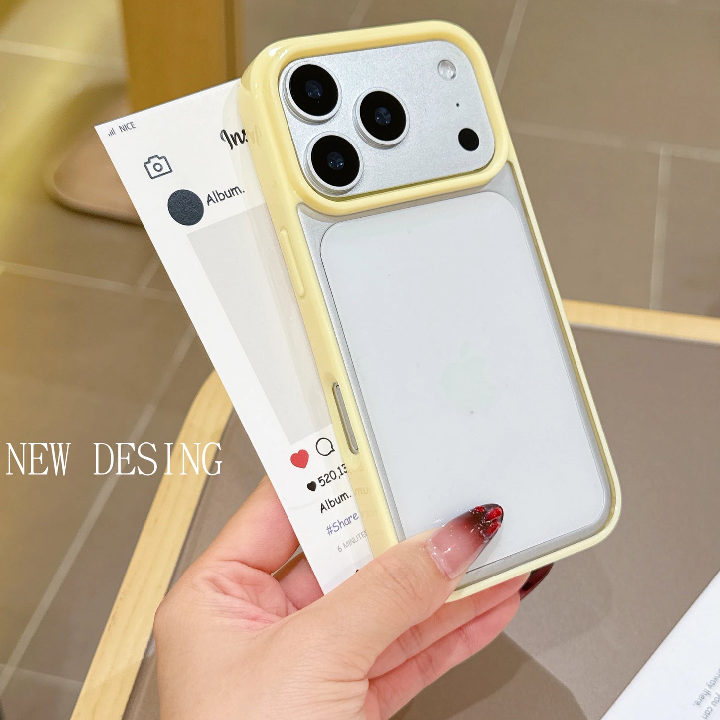 Candy Color Acrylic Hard Phone Case For iPhone 17 16 15 14 Plus 13 12 Pro Max Clear Silicone Soft Shell Shockproof Back Cover