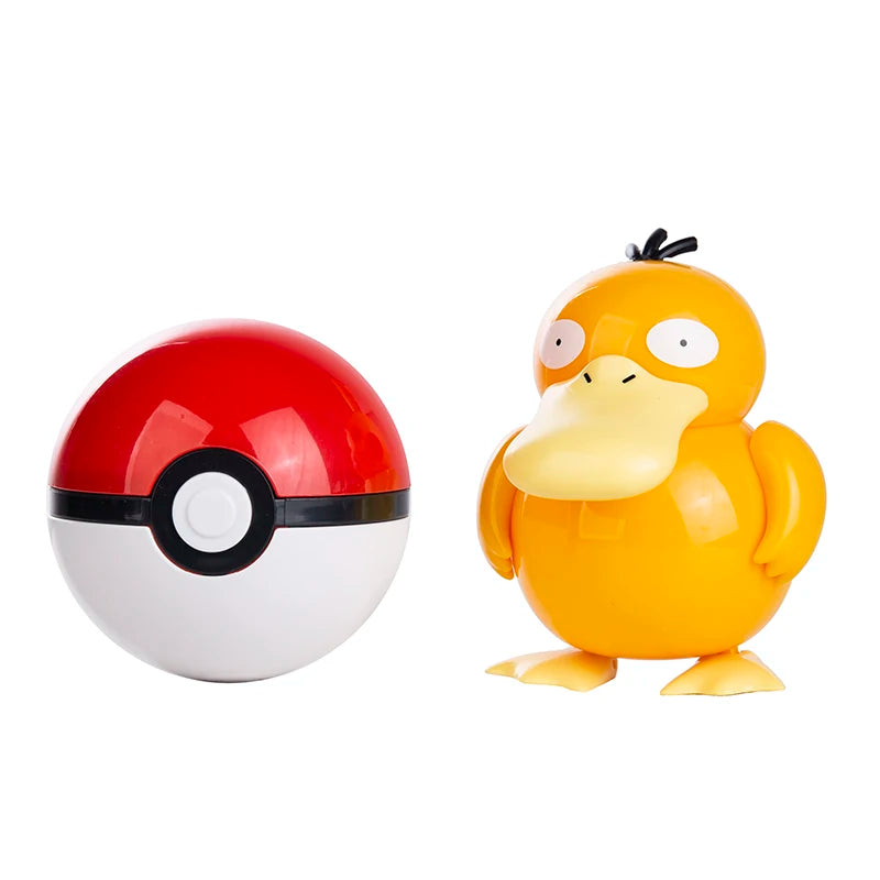 Pokemon Anime Figure Pikachu Mewtwo Charizard Genuine Box Pocket Monster Action Deformation Pokeball Toy Figures Model Gifts
