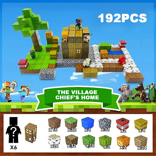 Magnetic Building Blocks Mine Magnet World Set Toys STEM Montessori Stacking Cube Construction Set Christmas Gift For Kid