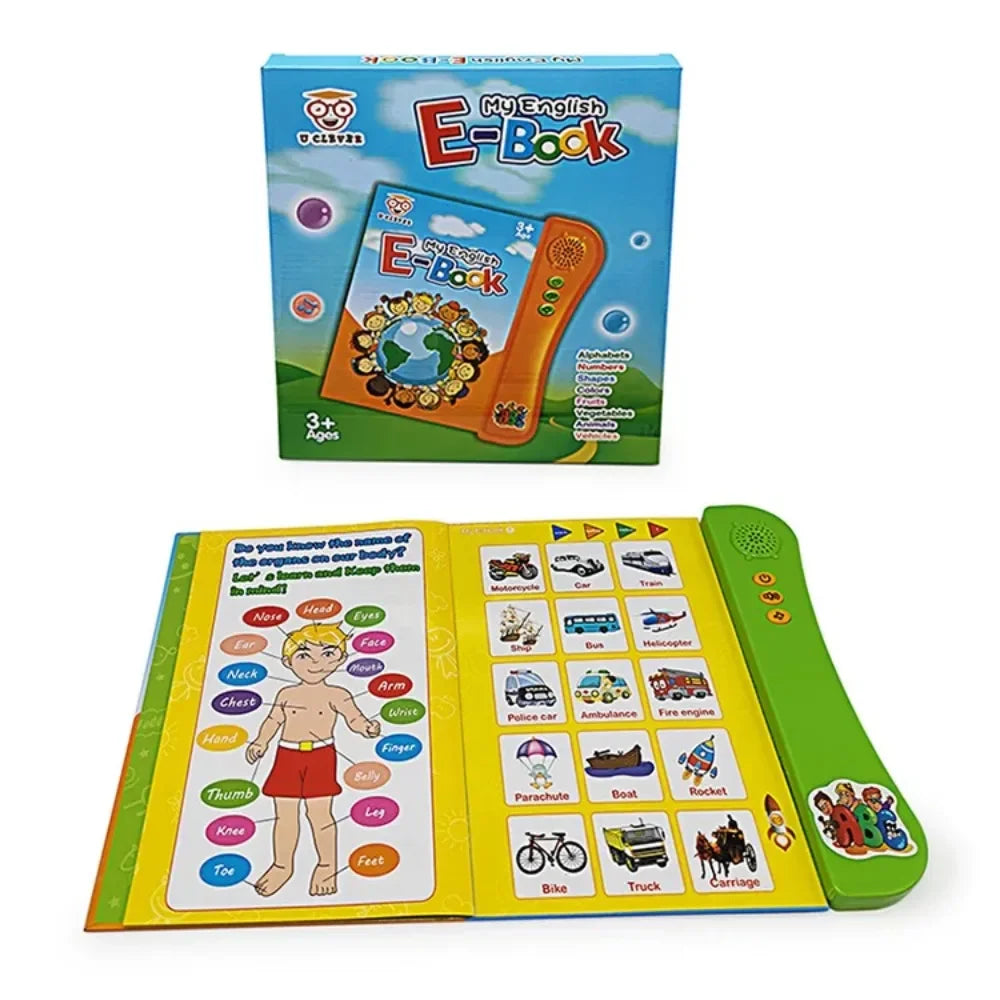 Interactive E-book Children ABC Smart Electronic Educational Reading Talking Interactive Language English Story Board Books