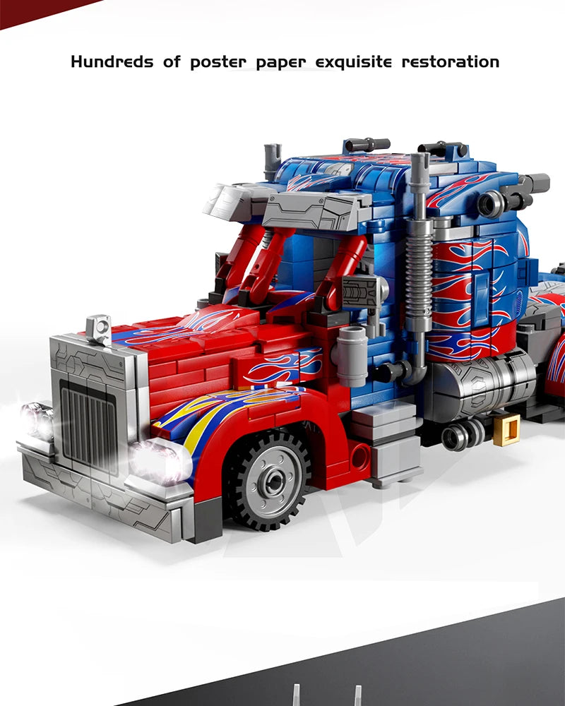 MOC Technology Movie 2 in 1 Deformation Transform Robot Model Building Blocks Bricks Toys Cars Birthday Gifts for Kids Children
