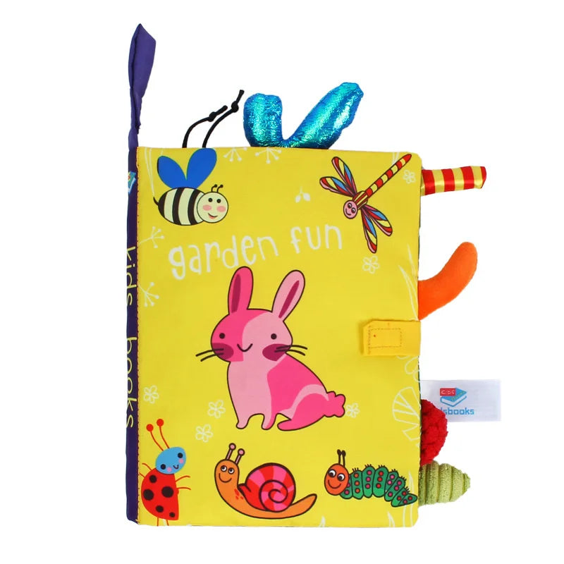 0-36Months Baby Rattles Mobiles Toy Soft Animal Cloth Book Newborn Stroller Hanging Toy Bebe Early Learning Educate Baby Toys