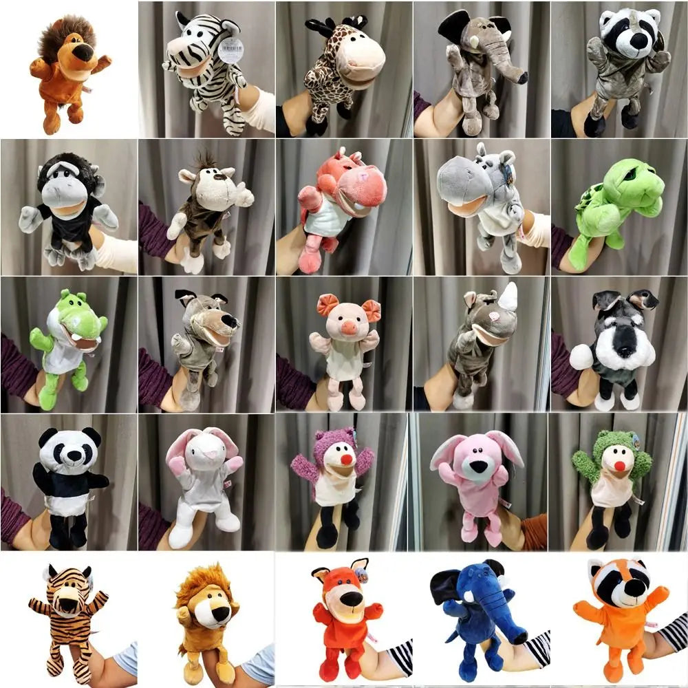 Game Glove Stuffed Animals Cartoon  Toys  Hand  Animal Hand Puppet Kindergarten Story Props Children Puppets