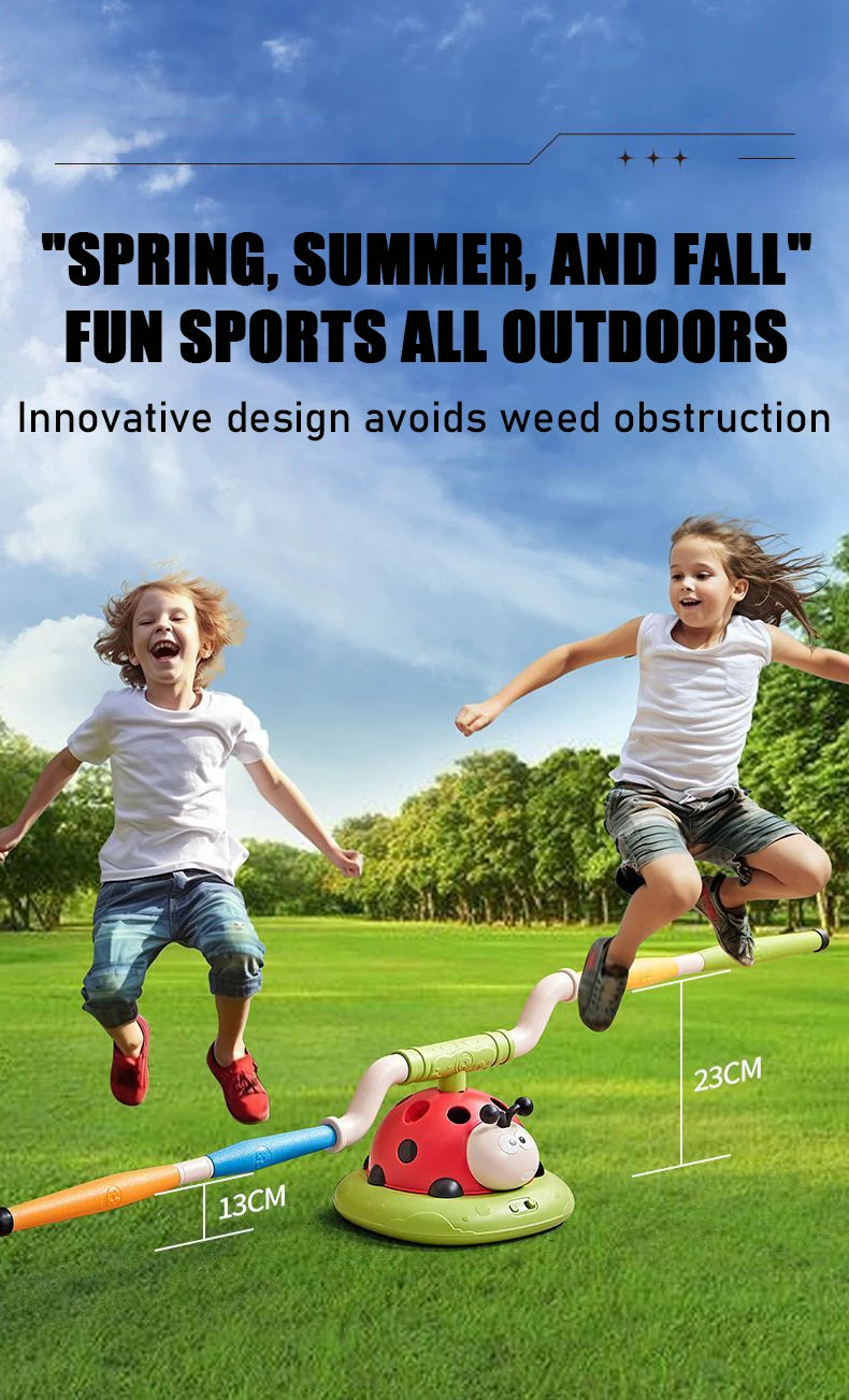3-In-1 Kid Skipping Rope Machine Ferrule Game Adjustable Sport Machine Somatosensory Training Toy Indoor Outdoor Sport Equipment