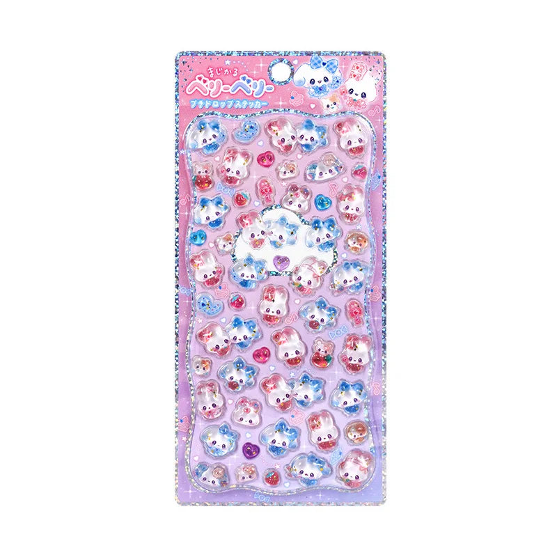 In stock 3D Kids Stickers Cat and Bunny DIY Decorative Stickers for Phones, Notebooks, and Educational Rewards