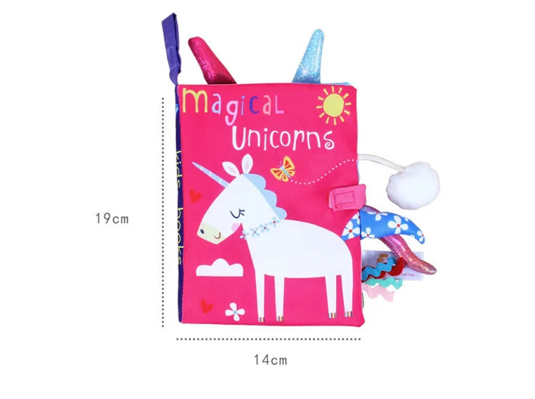 0-36Months Baby Rattles Mobiles Toy Soft Animal Cloth Book Newborn Stroller Hanging Toy Bebe Early Learning Educate Baby Toys